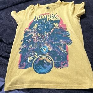 Yellow Jurassic park shirt